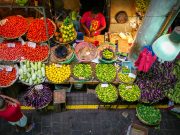 Légumes au marché de Port Louis