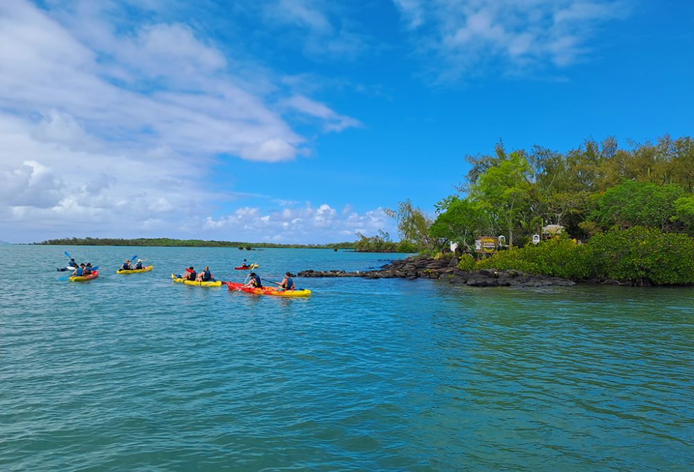 Kayaks à l'île Maurice