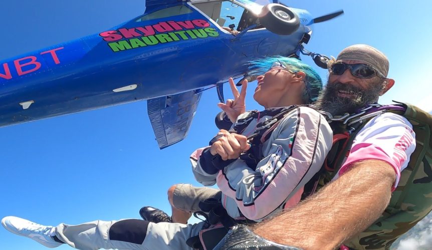 adrenaline saut en parachute île Maurice