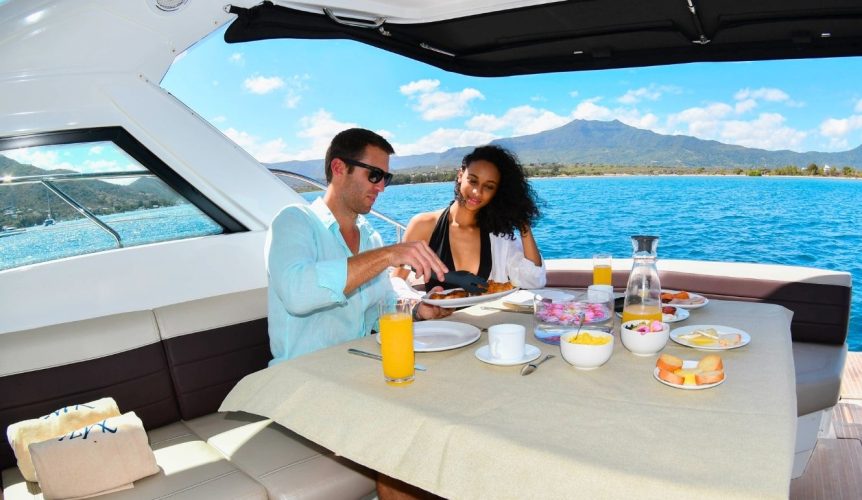 dejeuner excursion bateau yacht de luxe ile maurice