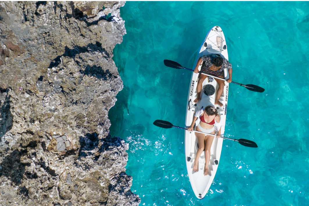kayak crytal rock ile maurice excursion