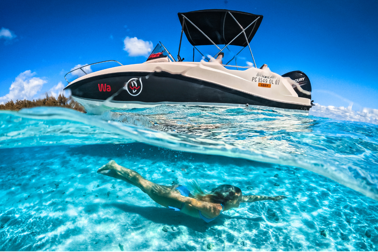iles du nord - speedboat bateau -ile maurice