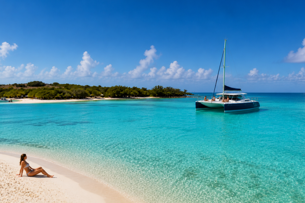 6iles du nord maurice - catamaran snorkeling